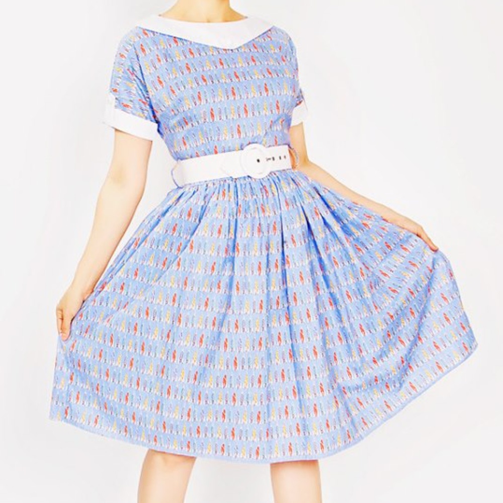 Bernie Dexter Modcloth Rocket Retro Novelty Dress